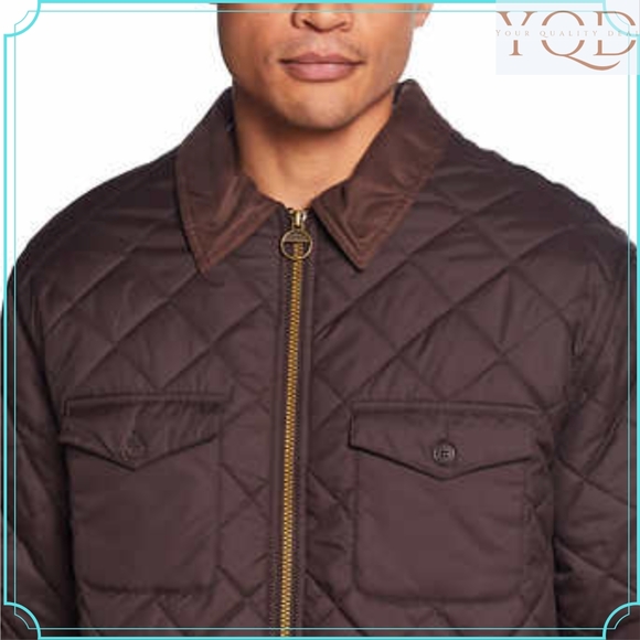 Widgeon Boys Quilted Barn Jacket Coat - Tan Caramel main image 1